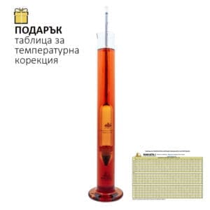 Alternative view of Захаромер Аlla France 0 до 35%, Точност 0.5%, Дължина 300 мм, brix и balling скали