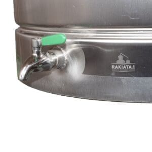 Alternative view of Съд от неръждаема стомана за съхранение на вино с обем 200 литра и неръждаем кран