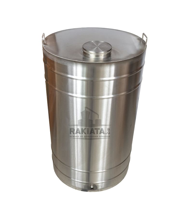 Съд от неръждаема стомана за съхранение на вино с обем 200 литра и неръждаем кран - Image 4