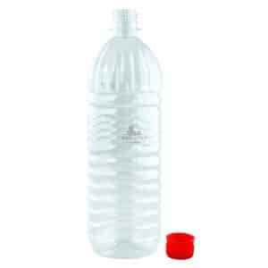 Бутилка пластмасова 1 литър с капачка, PET бутилки за хранителни течности вино, ракия или сокове