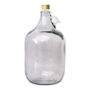 Alternative view of Стъклена бутилка - дамаджана 5 литра с метална капачка и дръжка, За вино, ракия, плодови сокове и други