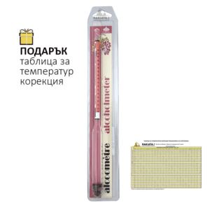 Хоби спиртомер 0 до 100 %, Дължина 290 мм без термометър