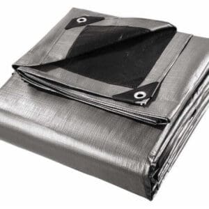 Alternative view of Платнище подсилено 3 x 5m, ULTRA WEIGHT 260 гр/м2 – сиво