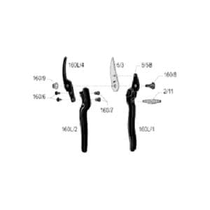 Лозарски ножици FELCO 160L – голяма длан, дясна ръка