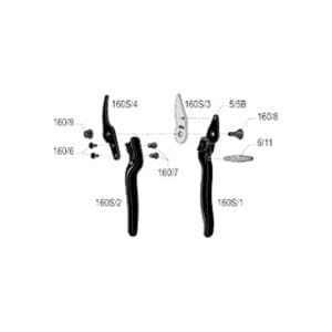 Лозарски ножици FELCO 160S – малка длан, дясна ръка