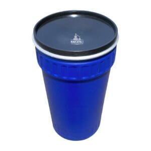 Бидон тип каца 120 литра с широко гърло, обърнат конус с метален обръч