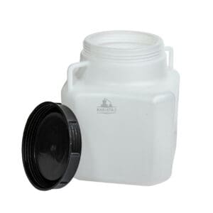 Бидон 10 литра, бял, с квадратна форма